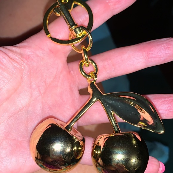Gold Cherry bag/purse charm Keychain - Picture 5 of 5